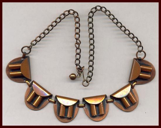 MODERNE STYLE COPPER NECKLACE