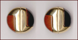 LANVIN MODERNIST STYLE CLIP BACK EARRINGS