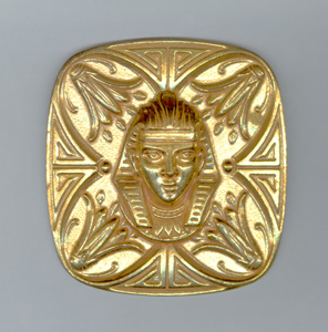 HUGE MIRIAM HASKELL EGYPTIAN REVIVAL KING TUT PIN