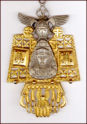 SIGNED "ART" EGYPTIAN REVIVAL PENDANT