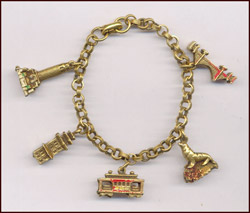 CORO SAN FRANCISCO THEME CHARM BRACELET