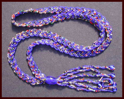 MULTICOLOR BRAIDED FLAPPER BEADS
